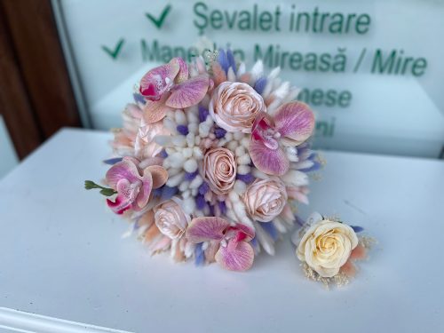 Buchet Mireasa Roz
