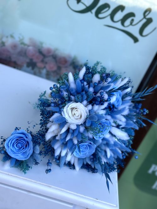 Buchet Nasa Bleu-Alb