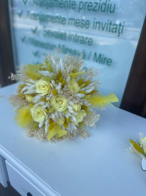 Buchet Mireasa Galben
